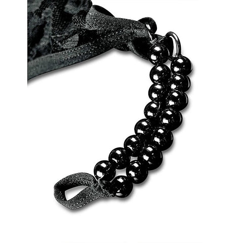 Crotchless Pleasure Pearls Panties by Pipedream - Strap On Sextoys
