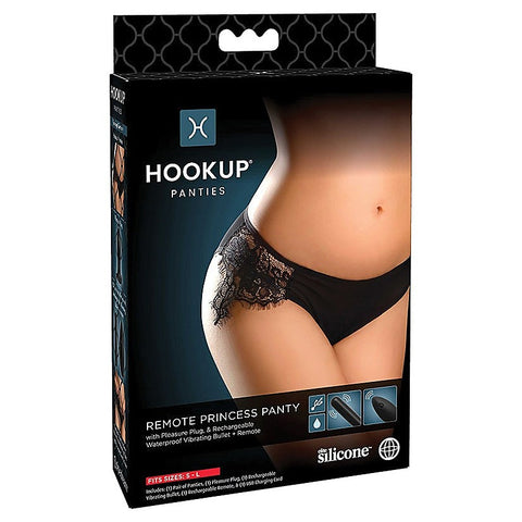 HOOKUP Remote Princess Panty With Vaginal Plug by Pipedream - G-Strings, Panties and Shorts
