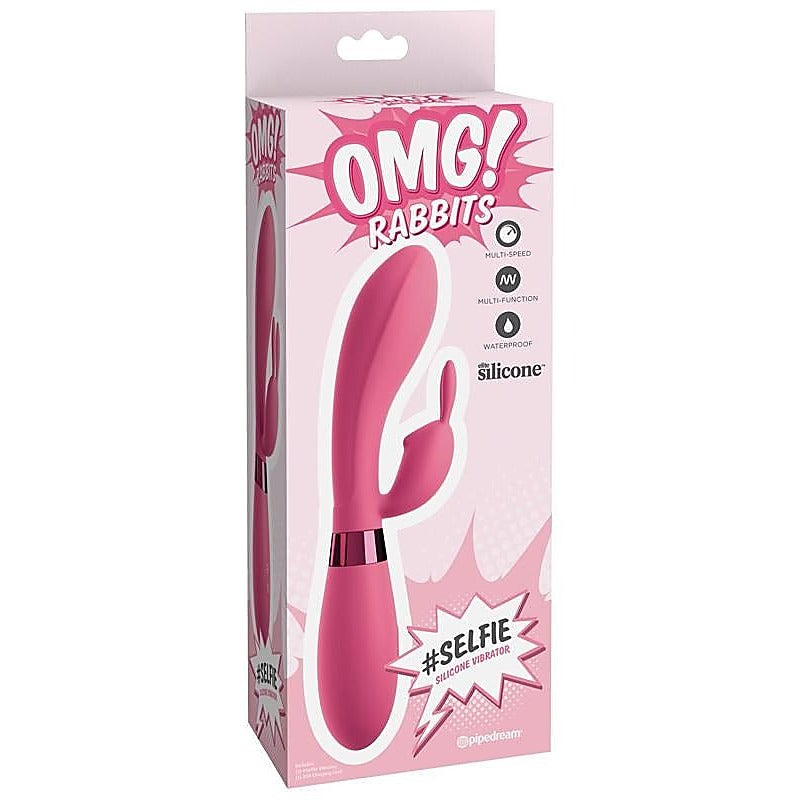 OMG Rabbits #Selfie 10 Functions Silicone Vibrator - Rabbit Vibrators