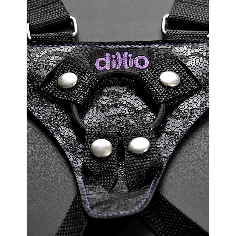 Dillio 6 Inch Strap-On Suspender Harness Set by Pipedream - Strap On Sextoys