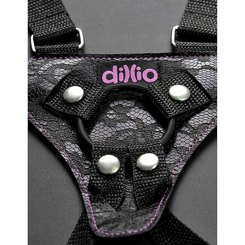 Dillio 6 Inch Strap-On Suspender Harness Set by Pipedream - Strap On Sextoys