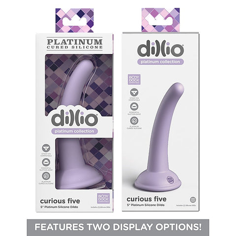 Dillio Platinum Curious Five Silicone Dildo by Pipedream - Realistic Dildos