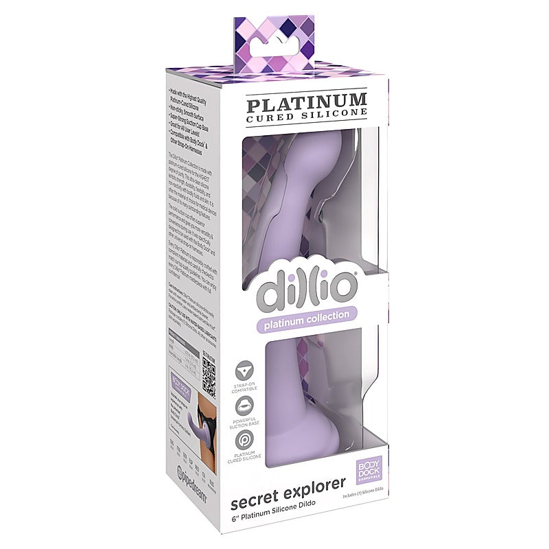 Dillio Platinum Secret Explorer 6 Inch Suction Cup Dildo - Realistic Dildos
