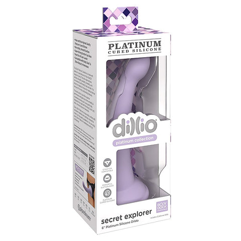 Dillio Platinum Secret Explorer 6 Inch Suction Cup Dildo - Realistic Dildos