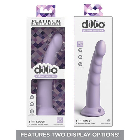 Dillio Platinum Slim Seven 7 Inch Strap-On Dildo - Realistic Dildos