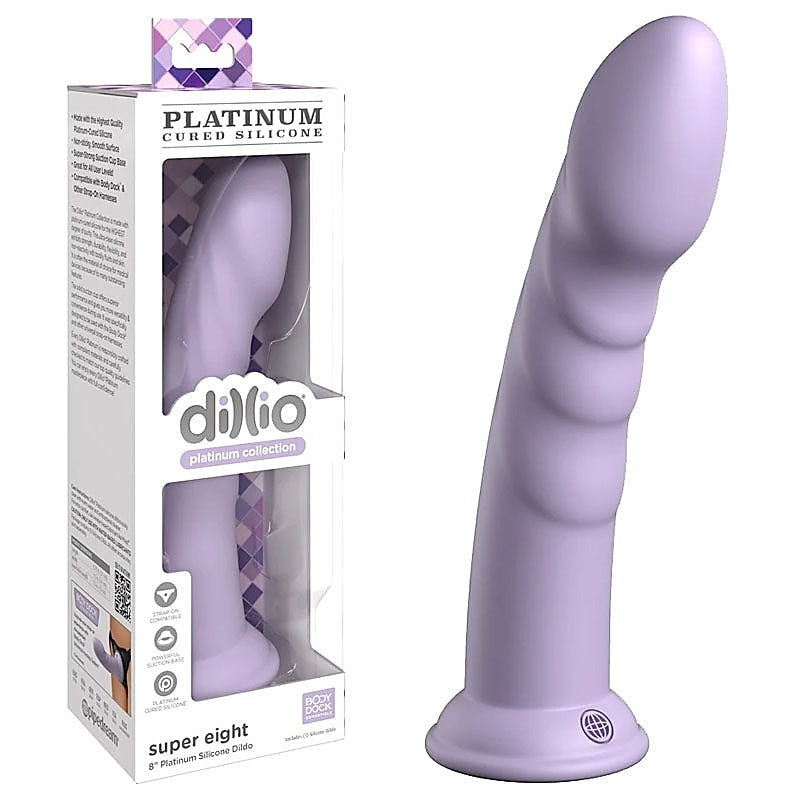 Dillio Platinum Super Eight 8 Inch Realistic Dong - Realistic Dildos