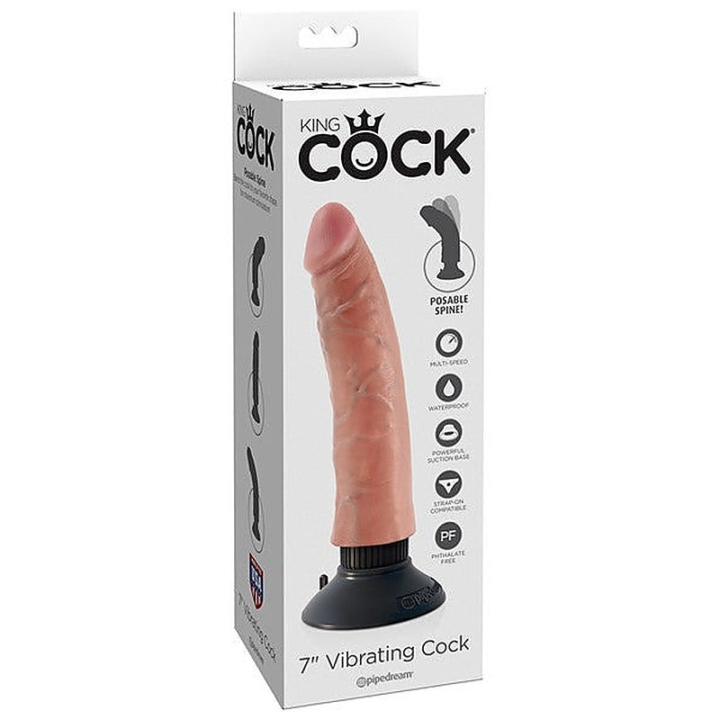 King Cock Vibrating Realistic Dildo by Pipedream Products - Vibrating Dildos