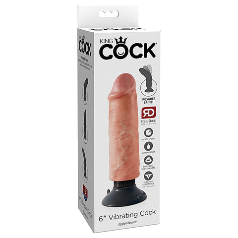 King Cock Vibrating Realistic Dildo by Pipedream Products - Vibrating Dildos
