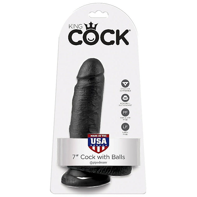 King Cock 7 Inch Cock With Balls by Pipedream Products - Realistic Dildos