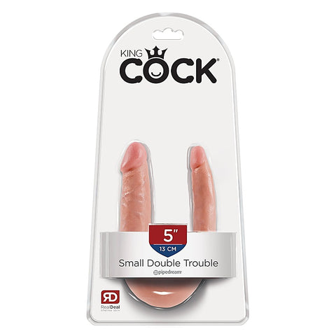 King Cock Double Trouble Realistic Dildo - Double Ender