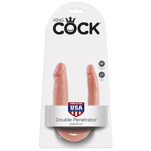 King Cock Double Trouble Realistic Dildo - Double Ender