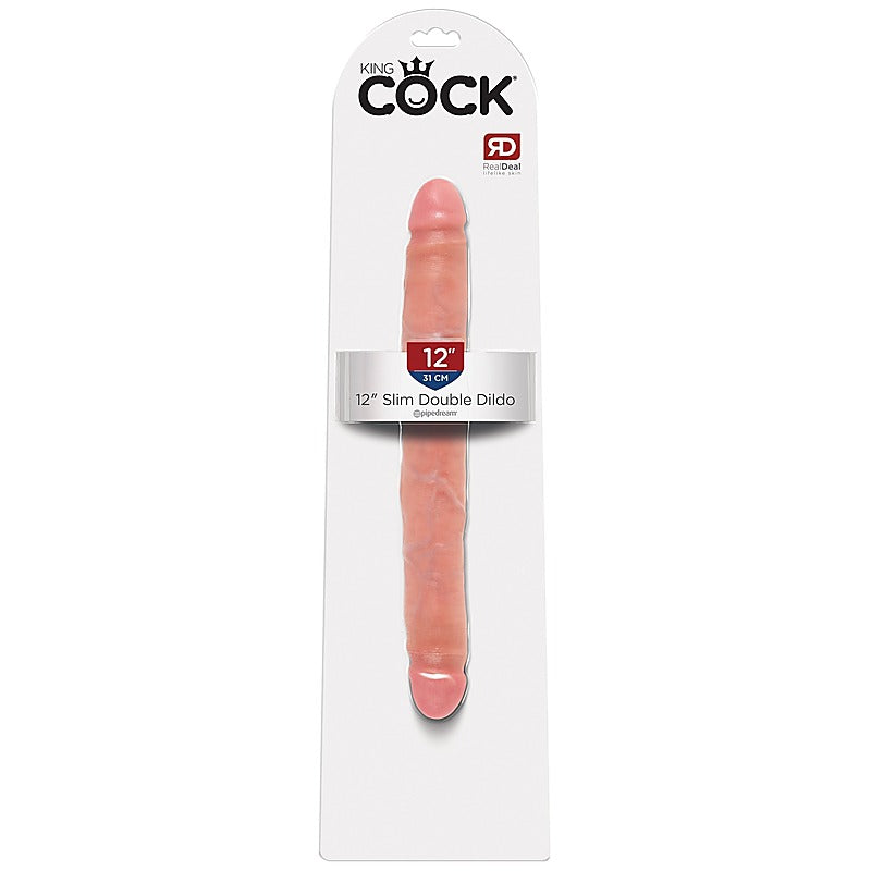 King Cock 12 Inch Slim Double Ender by Pipedream Products - Double Ender