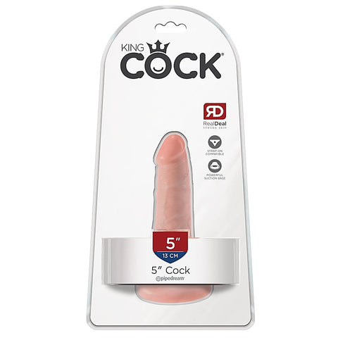 King Cock 5 Inch Realistic Dildo with Suction Cup - Realistic Dildos