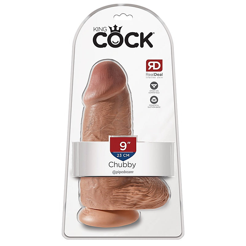 Premium King Cock Chubby 9 Inch Realistic Dildo - Realistic Dildos