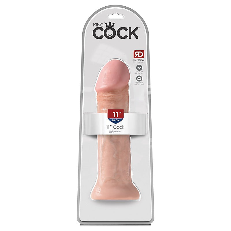 King Cock Suction Cup Base Realistic Dildo Flesh - Realistic Dildos