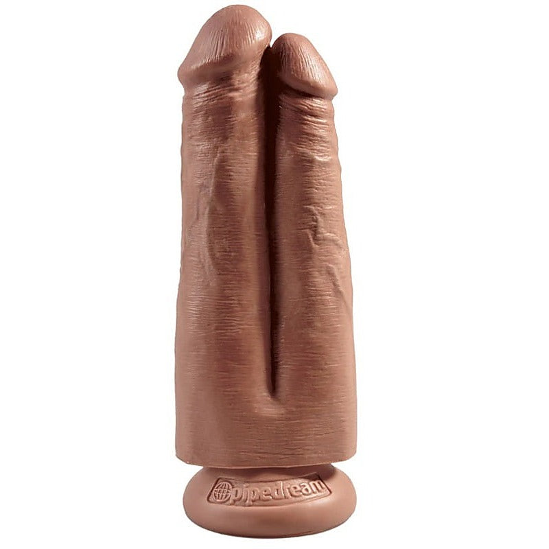 King Cock Two Cocks One Hole Realistic Double Dildo - Double Ender