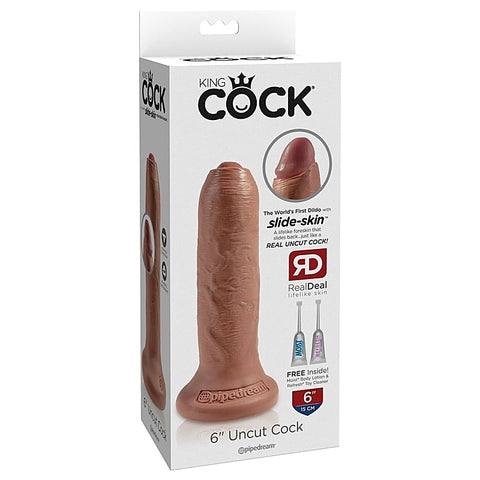 King Cock Uncut Lifelike with Foreskin by Pipedream Products - Realistic Dildos