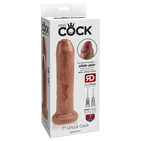 King Cock Uncut Lifelike with Foreskin by Pipedream Products - Realistic Dildos