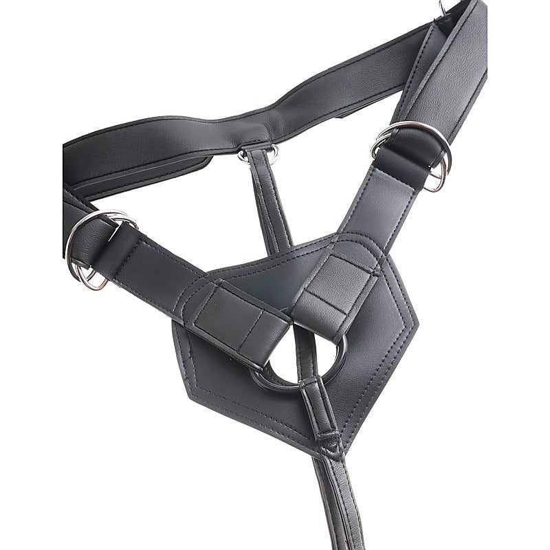 King Cock Strap-On Harness with 8 Inch Realistic Cock - Strap On Sextoys