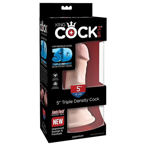 King Cock Plus Triple Density Realistic Feel Dildo - Realistic Dildos