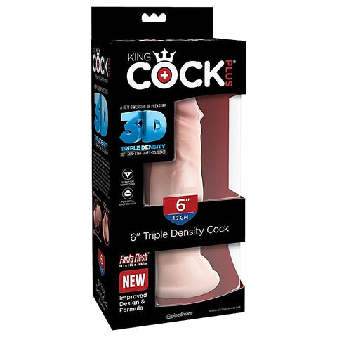 King Cock Plus Triple Density Realistic Feel Dildo - Realistic Dildos