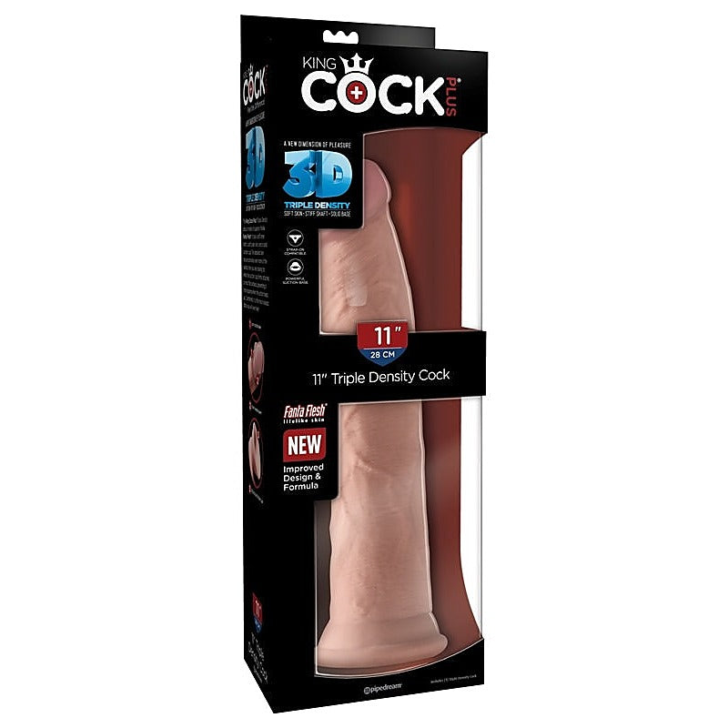 King Cock Plus Triple Density Realistic Feel Dildo - Realistic Dildos