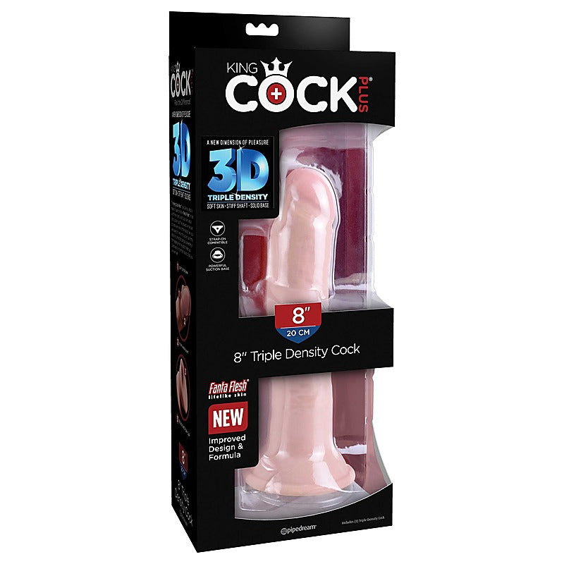 King Cock Plus Triple Density Realistic Feel Dildo - Realistic Dildos