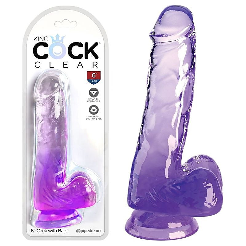 King Cock Clear 6 Inch Dildo by Pipedream Products - Realistic Dildos