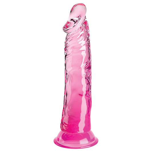 King Cock Clear 8 Inch Realistic Pleasure Dildo - Realistic Dildos