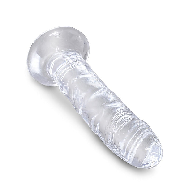 King Cock Clear Realistic Cock With Suction Cup Base - Realistic Dildos