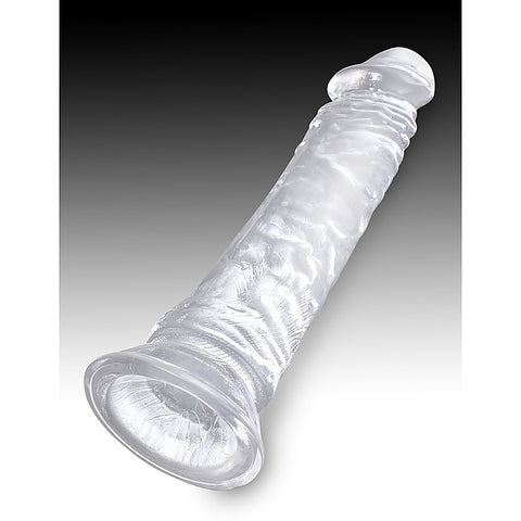 King Cock Clear Realistic Cock With Suction Cup Base - Realistic Dildos