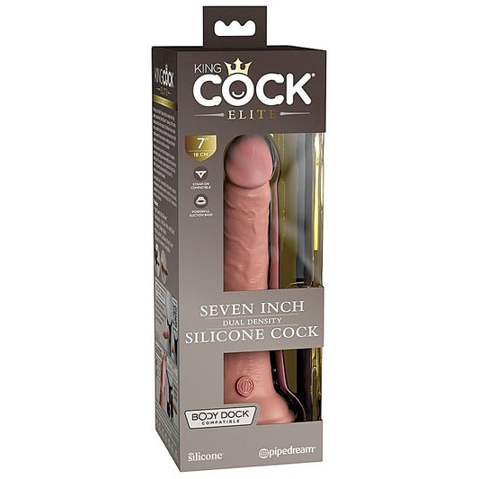 King Cock Elite Dual Density Silicone Cock Tan - Realistic Dildos