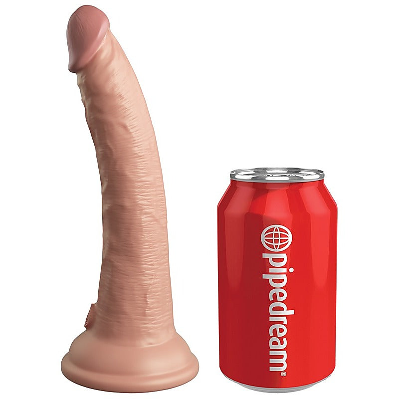 King Cock Elite 7" Remote-Controlled Vibrating Silicone - Vibrating Dildos