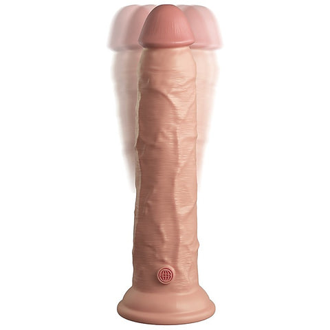 King Cock Elite Remote Vibrating Dual Density Silicone Cock - Vibrating Dildos