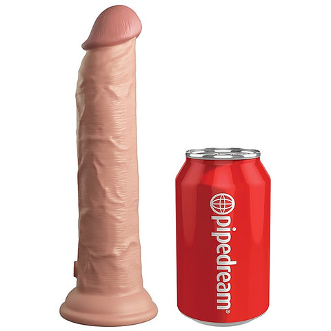 King Cock Elite Remote Vibrating Dual Density Silicone Cock - Vibrating Dildos