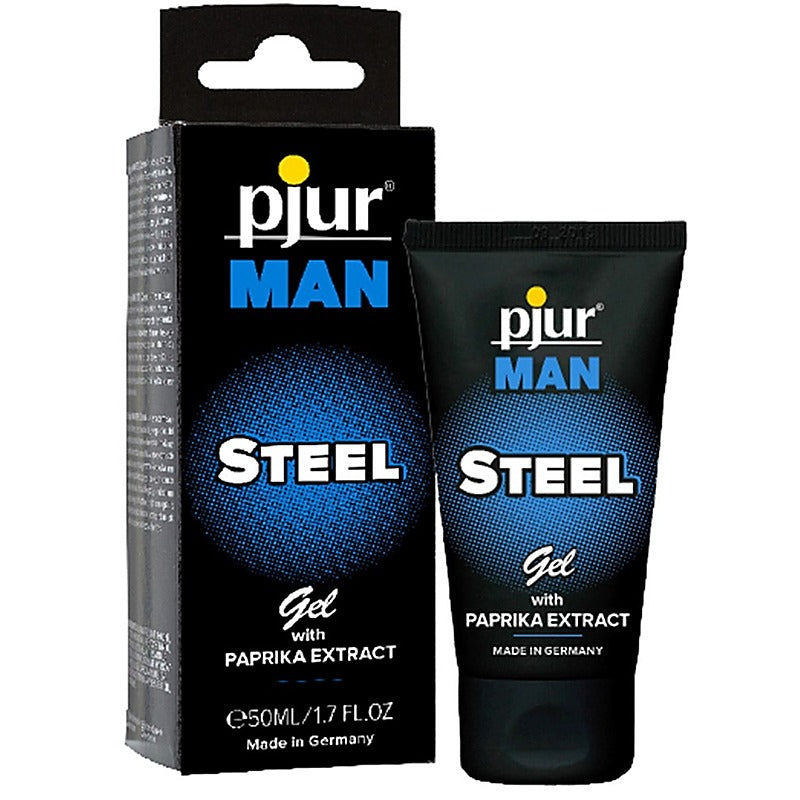 Professional-Grade Pjur Man Steel Gel by Pjur - Delay and Excite Sprays