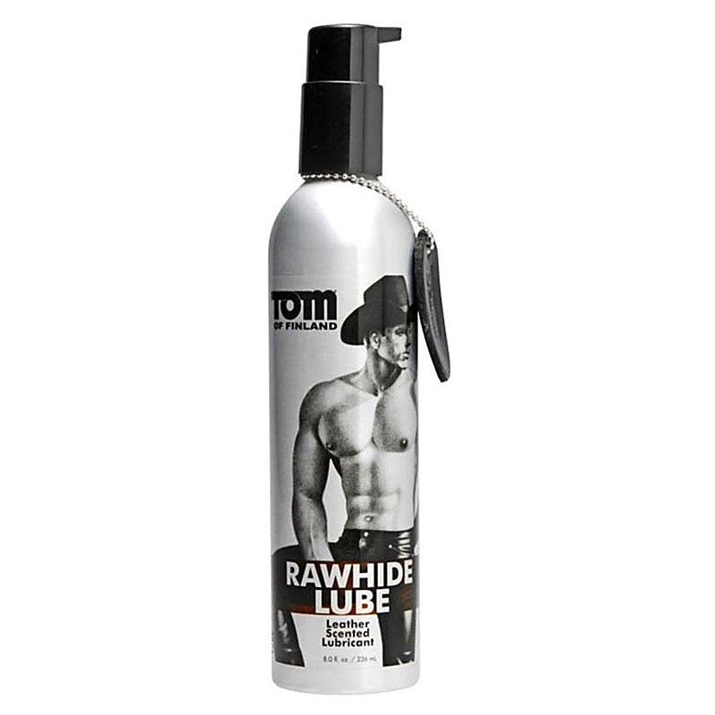 Tom of Finland Rawhide Leather Scented Lube by XR Brands - Delay and Excite Sprays