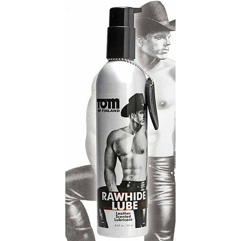 Tom of Finland Rawhide Leather Scented Lube by XR Brands - Delay and Excite Sprays