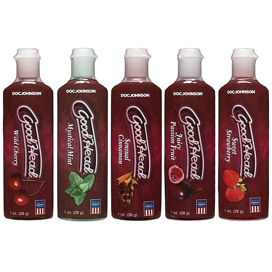 Good Head Oral Delight Adult Lubricant 5 Pack by Doc Johnson - Delay and Excite Sprays