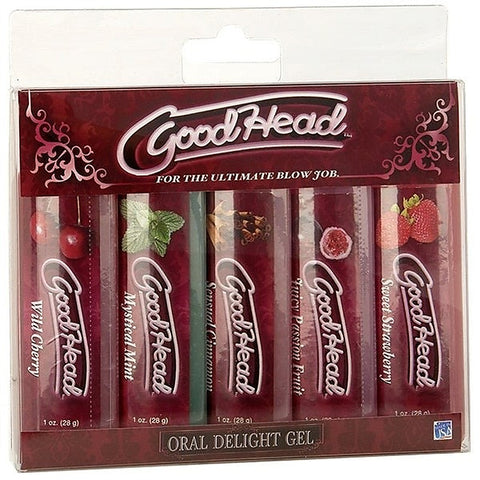Good Head Oral Delight Adult Lubricant 5 Pack by Doc Johnson - Delay and Excite Sprays