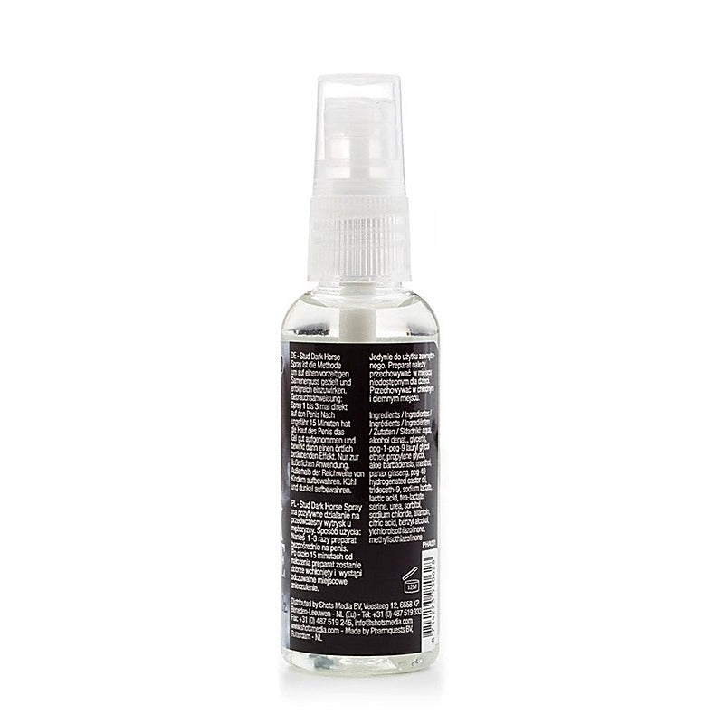 Dark Horse Delay Spray by Shots Toys - Delay and Excite Sprays