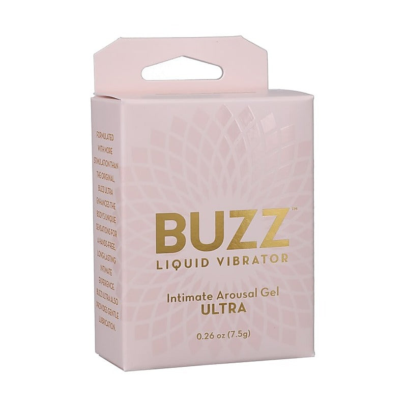 Doc Johnson Buzz Liquid Vibrator Gel Natural Tingling Arousal - Delay and Excite Sprays
