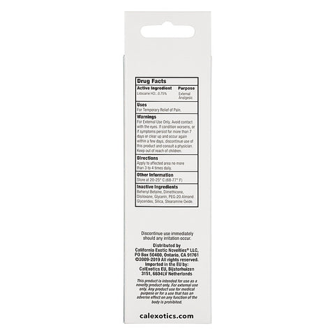 Anal Eze Adult Gel 44ml by California Exotics - Delay and Excite Sprays