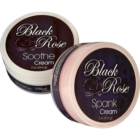 Black Rose Spank and Soothe Erotic Creams by Doc Johnson - Delay and Excite Sprays