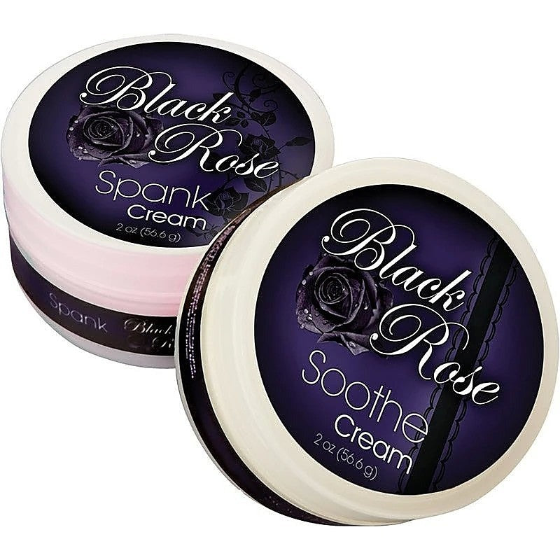 Black Rose Spank and Soothe Erotic Creams by Doc Johnson - Delay and Excite Sprays