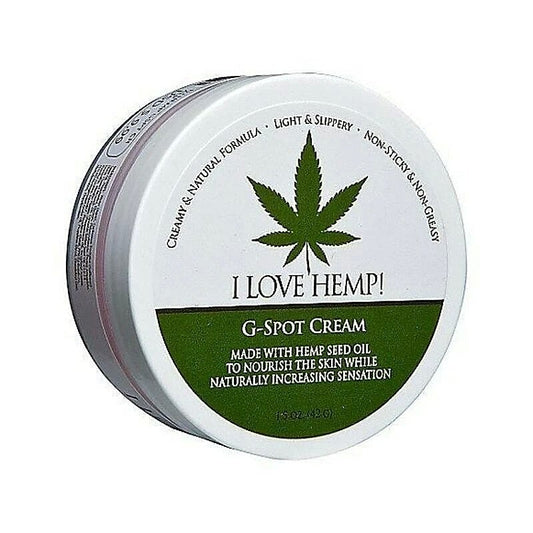 I Love Hemp G-Spot Cream Jar by Doc Johnson - Delay and Excite Sprays