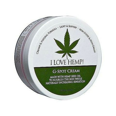 I Love Hemp G-Spot Cream Jar by Doc Johnson - Delay and Excite Sprays