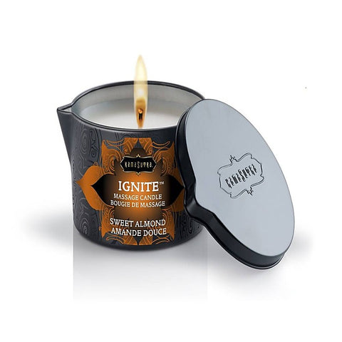 Kama Sutra IGNITE Romantic Massage Candle Burns Into Warm Arousal Oil - Bath and Intimate Fragrances