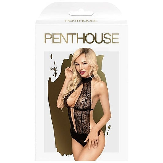 High-Neck Keyhole Playsuit by Penthouse Lingerie - Babydolls and Chemises