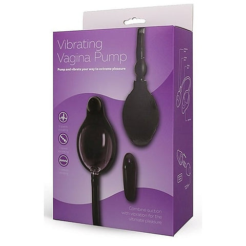 Vibrating Vagina Pump Black by Seven Creations - Pussy And Clit Toys